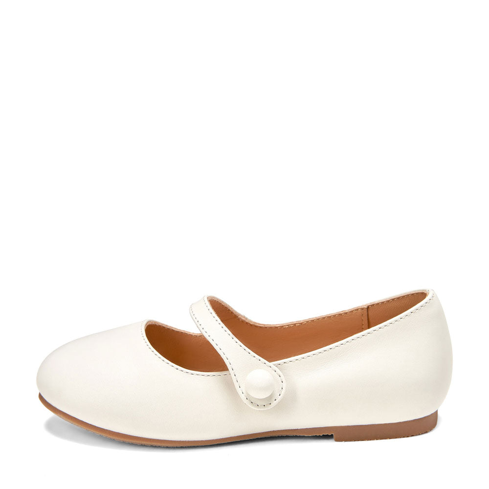 Elin Leather White Shoes