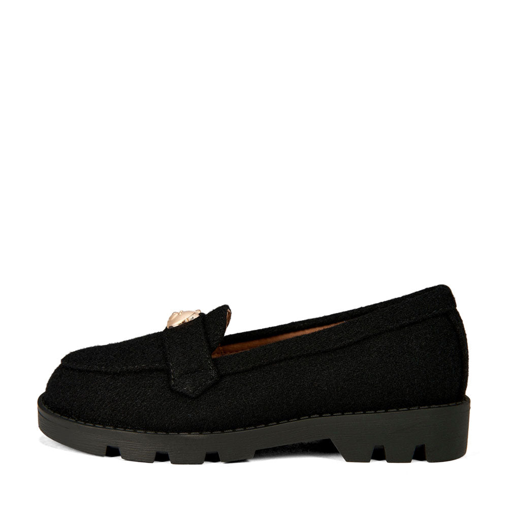 Parker Wool Black Loafers