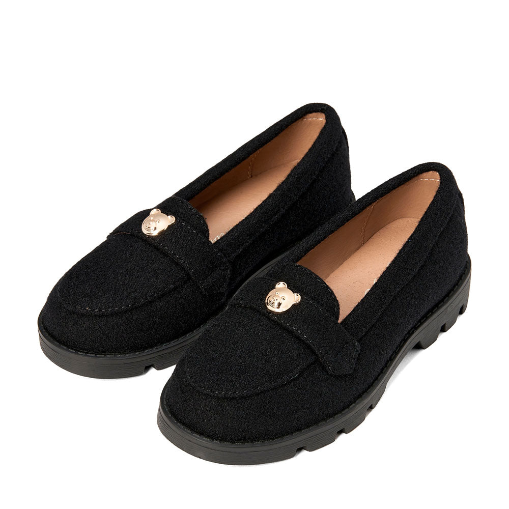 Parker Wool Black Loafers