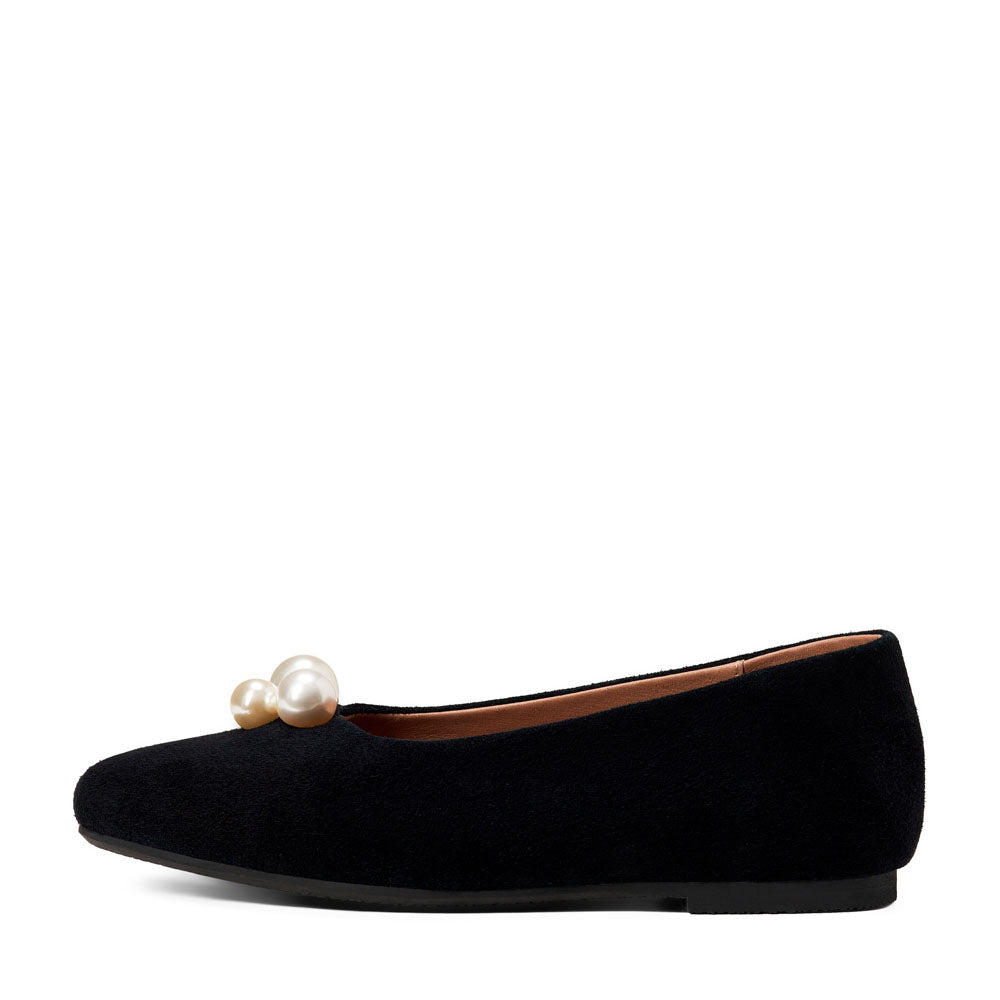 Tessa Black Flats