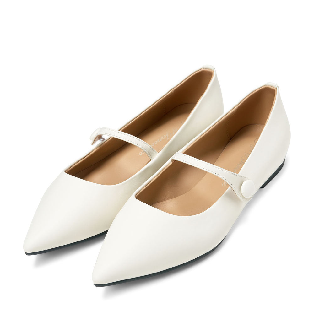 Thea Leather White