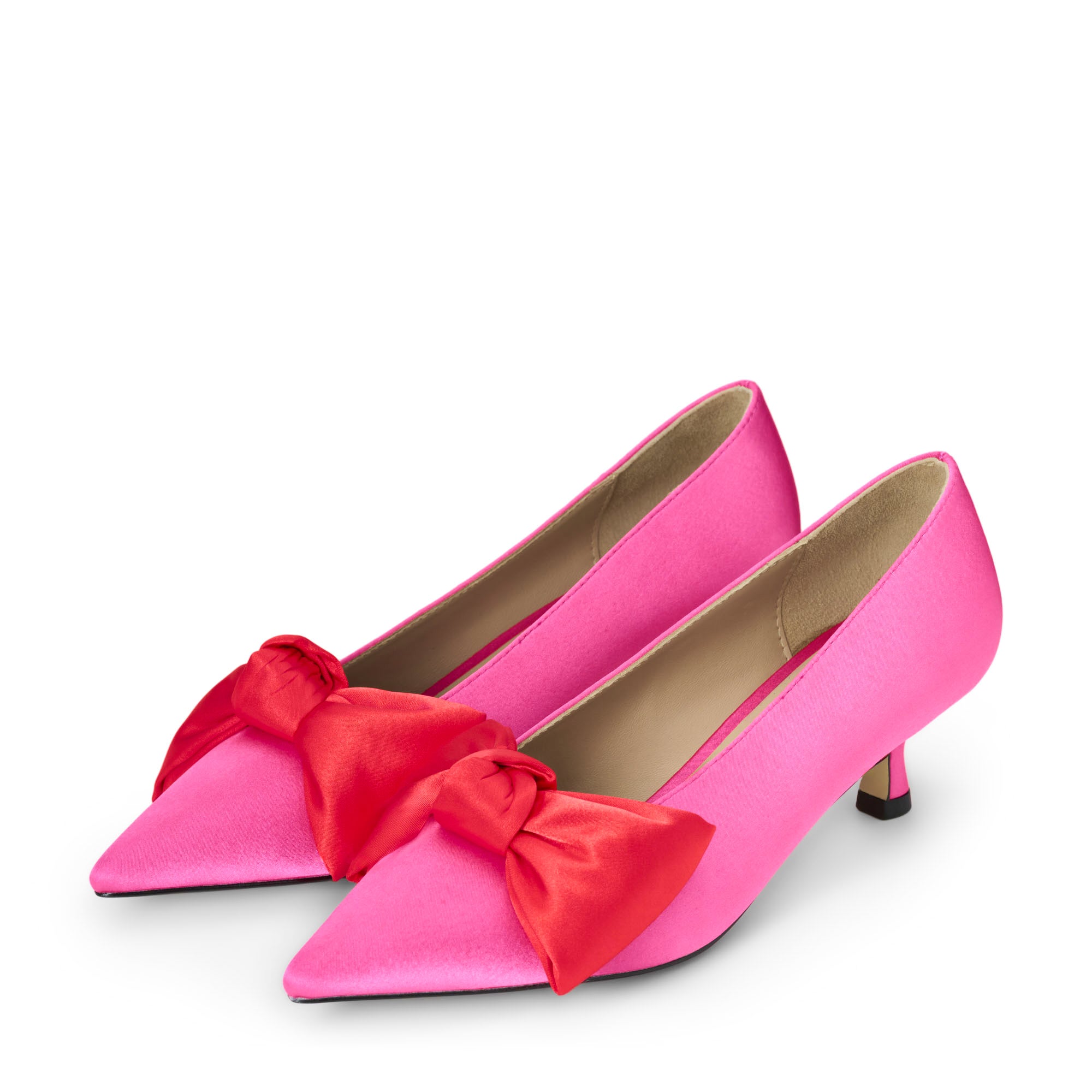 Anita 2.0 Satin Pink/Red Shoes