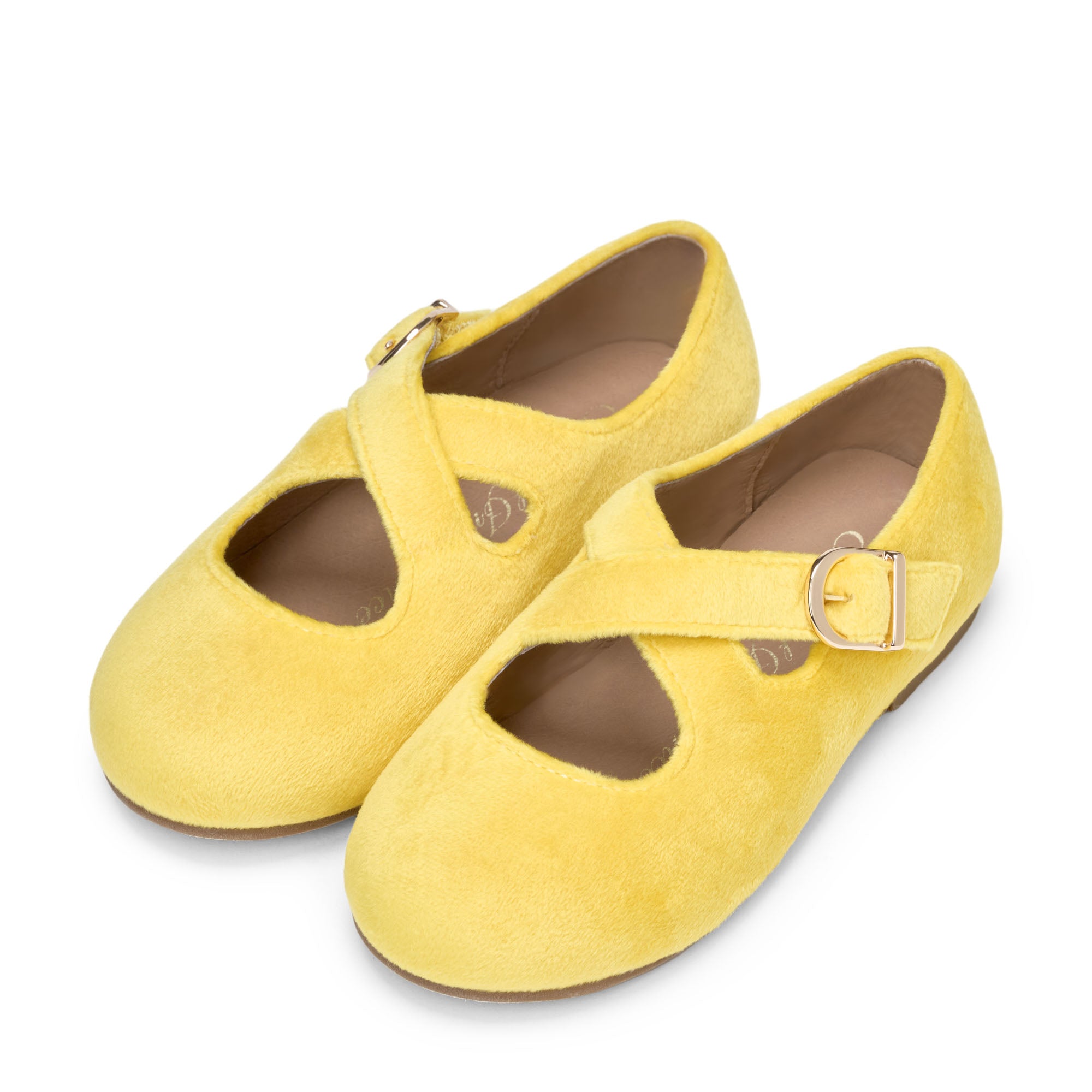 Demi Velvet Yellow Shoes
