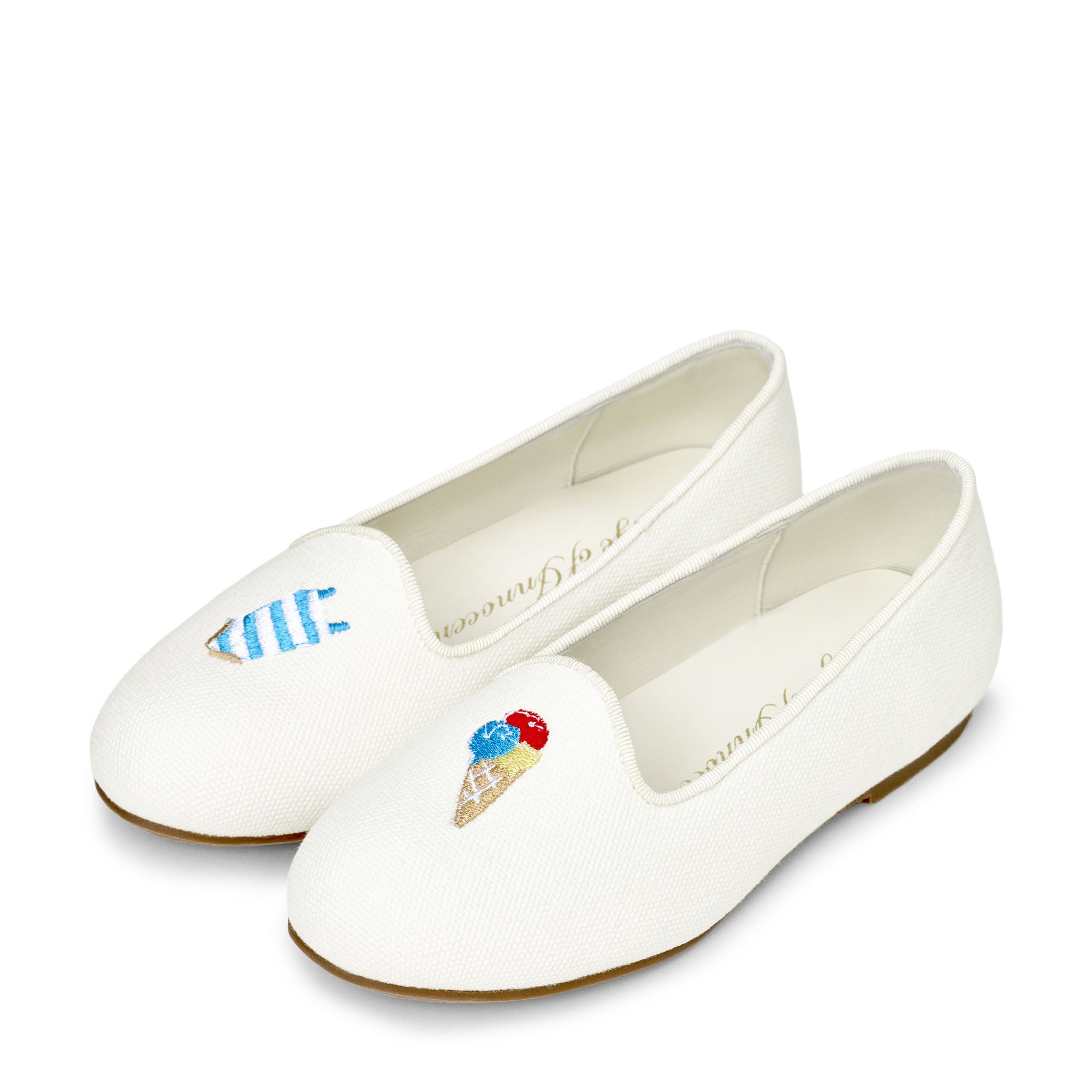 Elva White Loafers