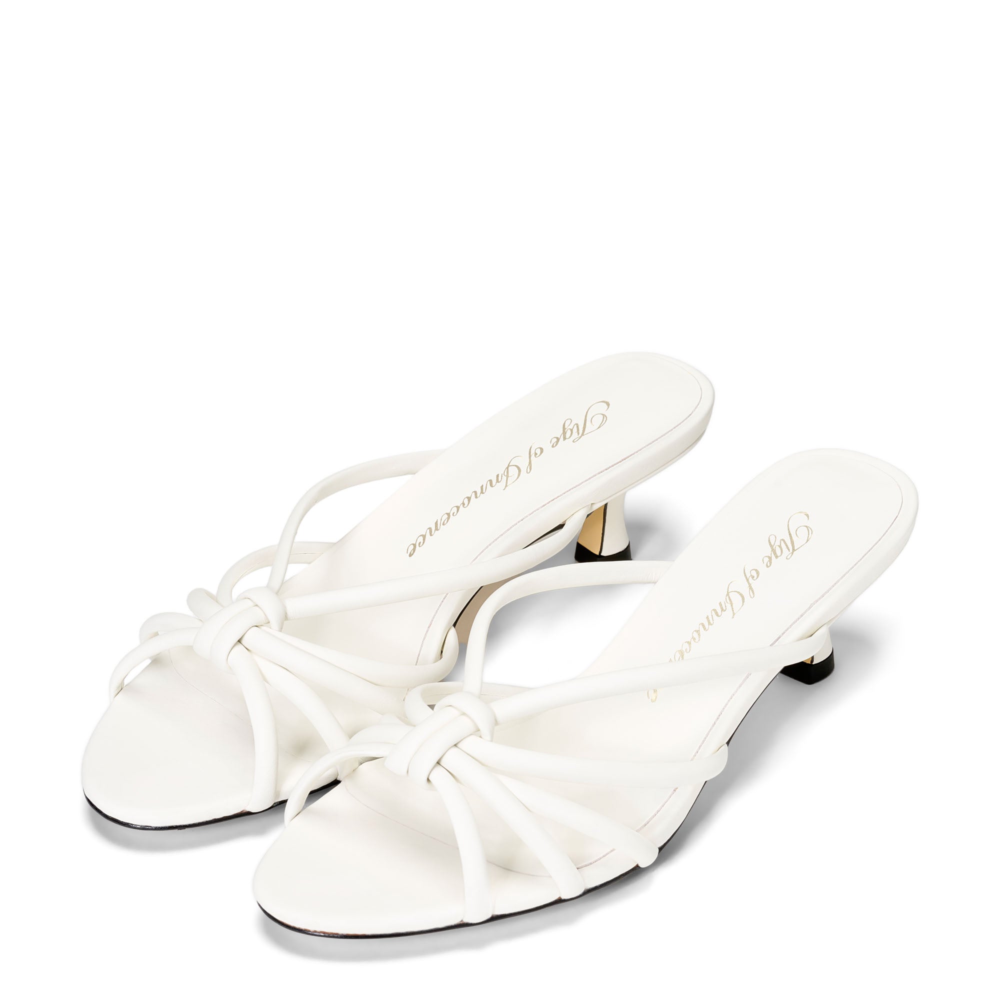 Adeline White Mules