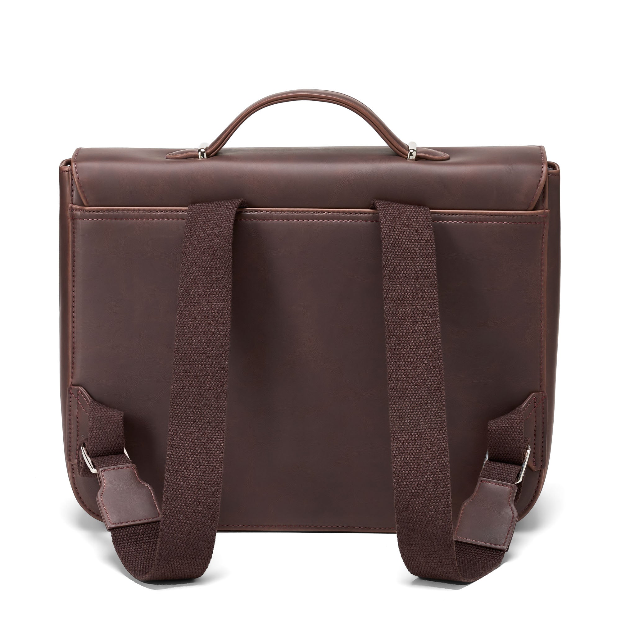 Boston PU Brown Schoolbag