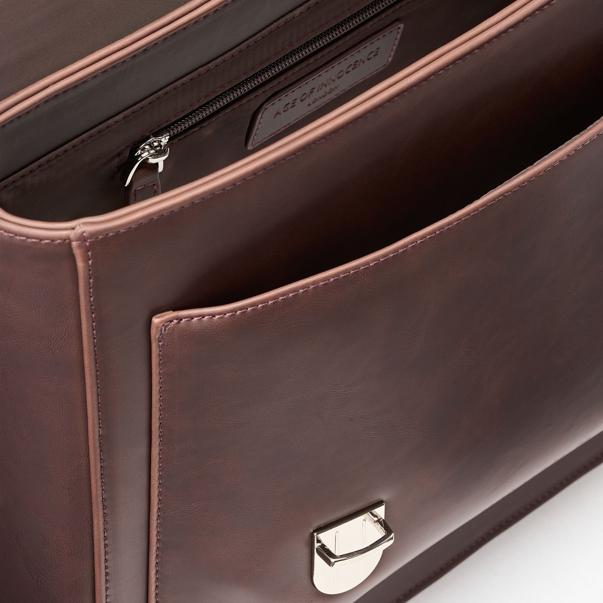 Boston PU Brown Schoolbag