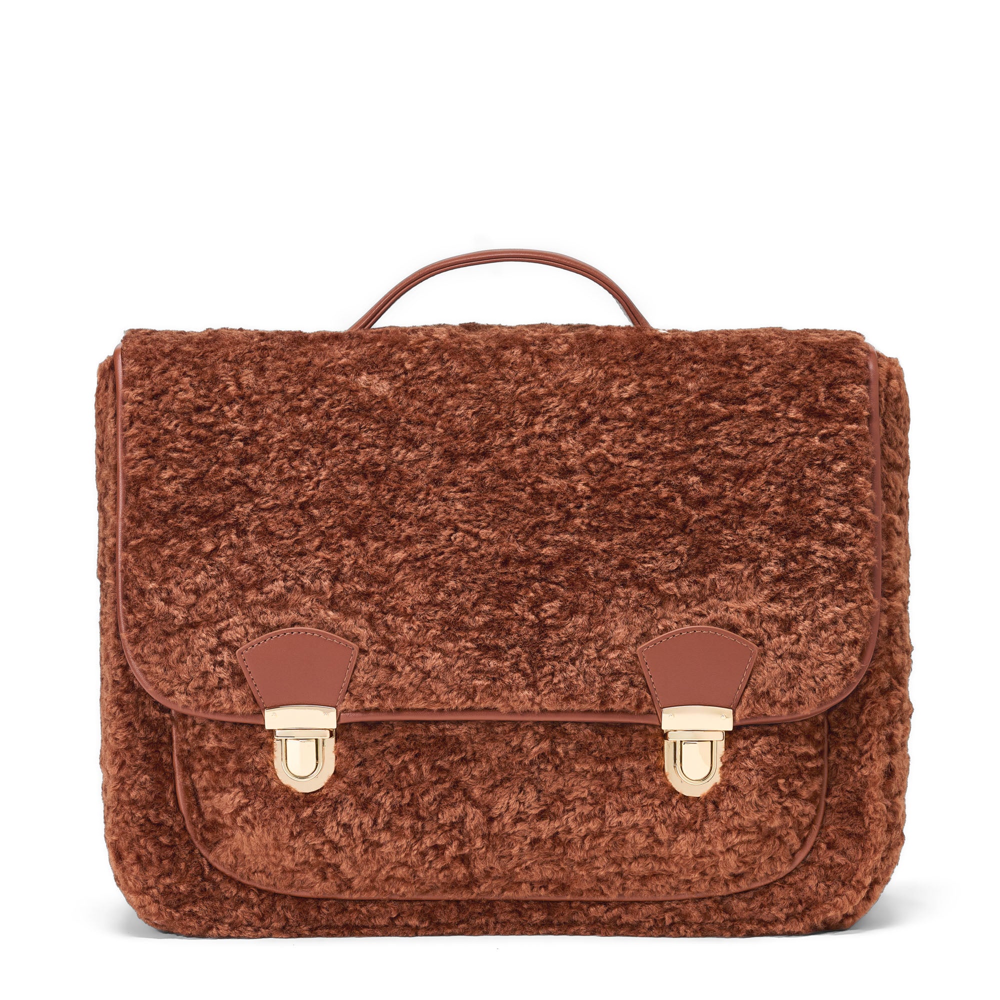 Boston Shearling Camel/Camel Schoolbag
