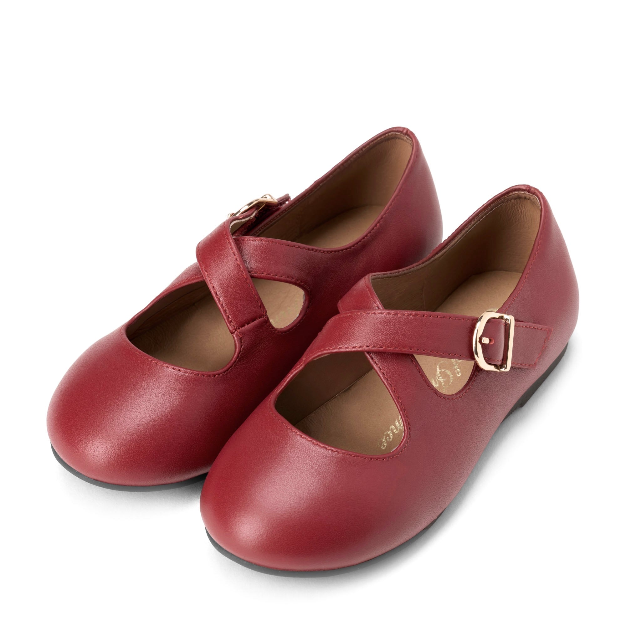 Demi Leather Burgundy Shoes