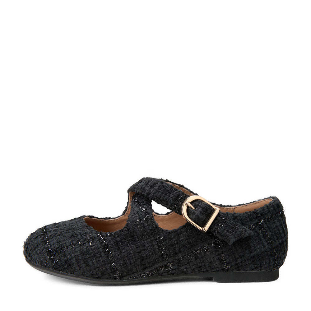 Demi Tweed Black Shoes