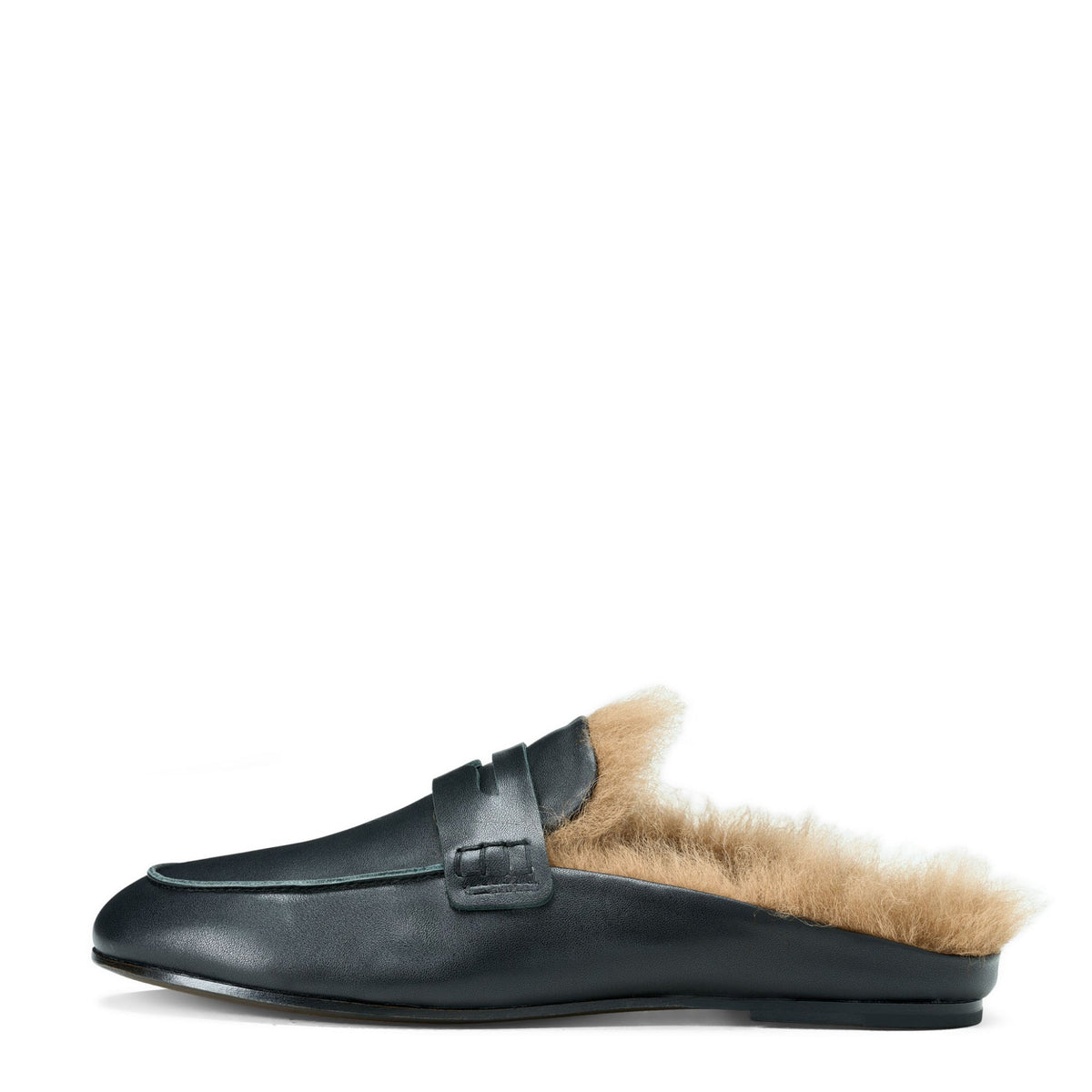 Farley 2.0 Winter Leather Black Mules
