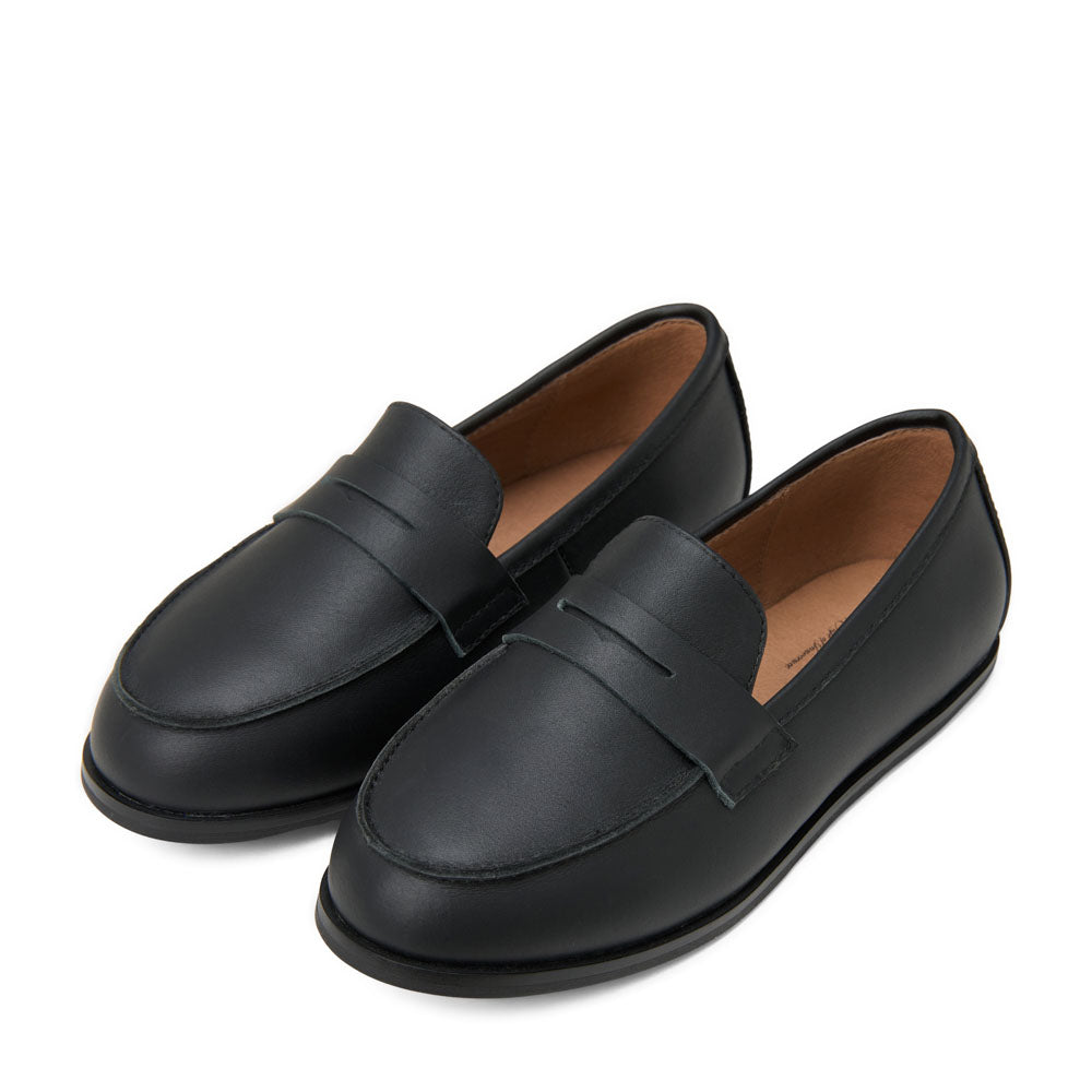 Ryan Leather Black Loafers