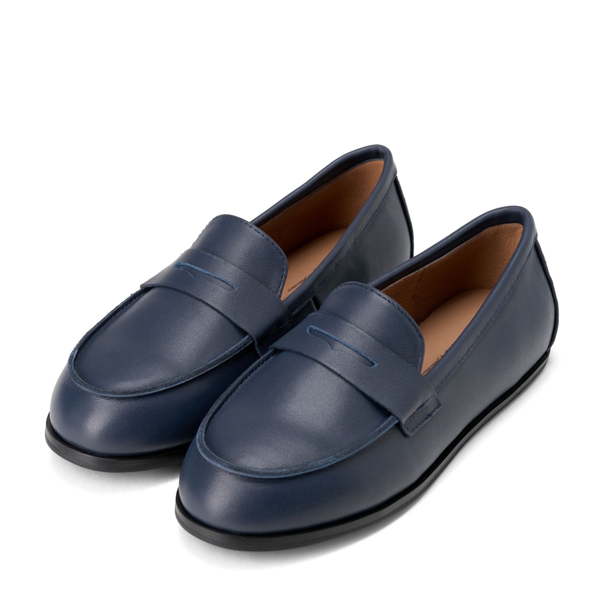 Ryan Leather Navy Loafers
