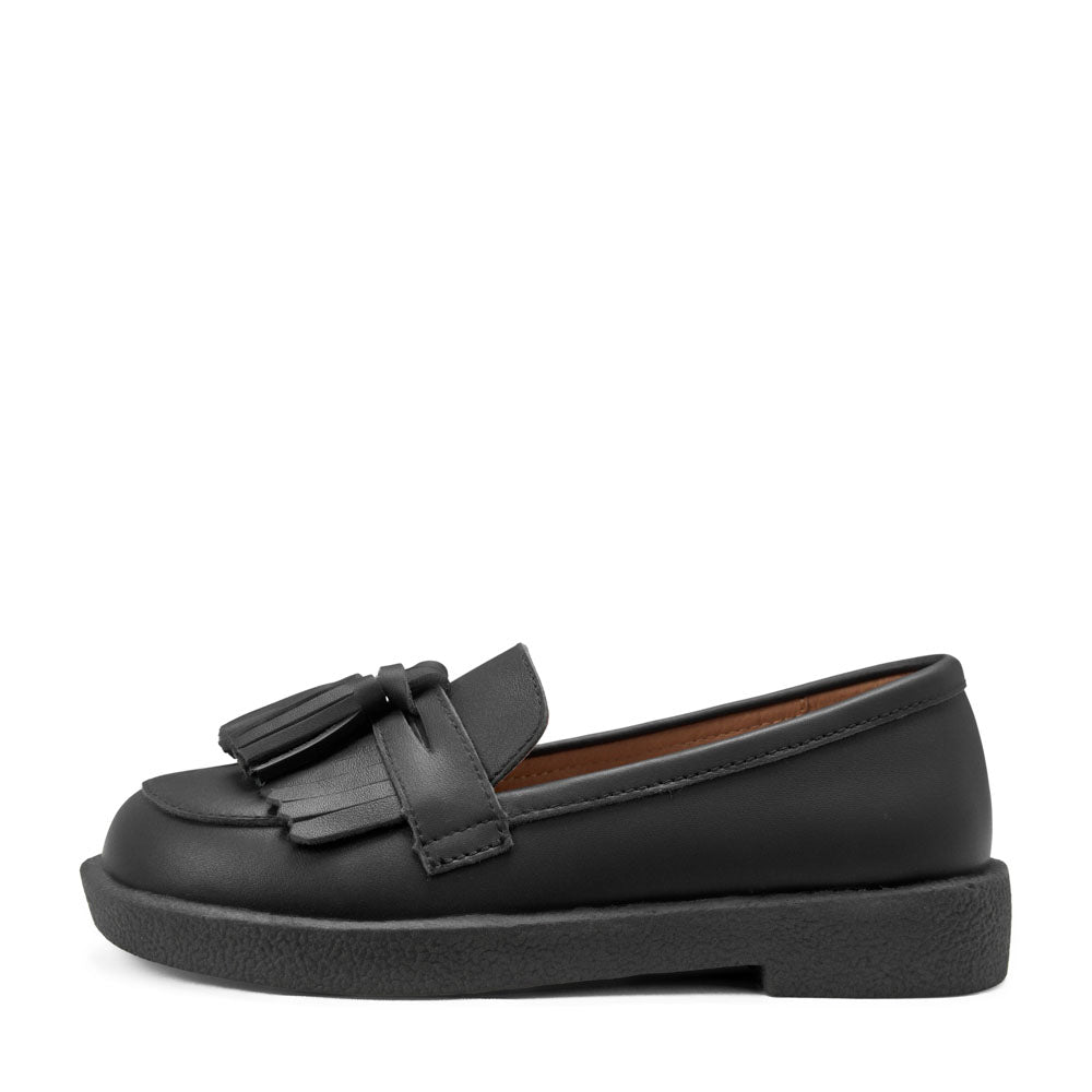 Vita Leather Black Loafers