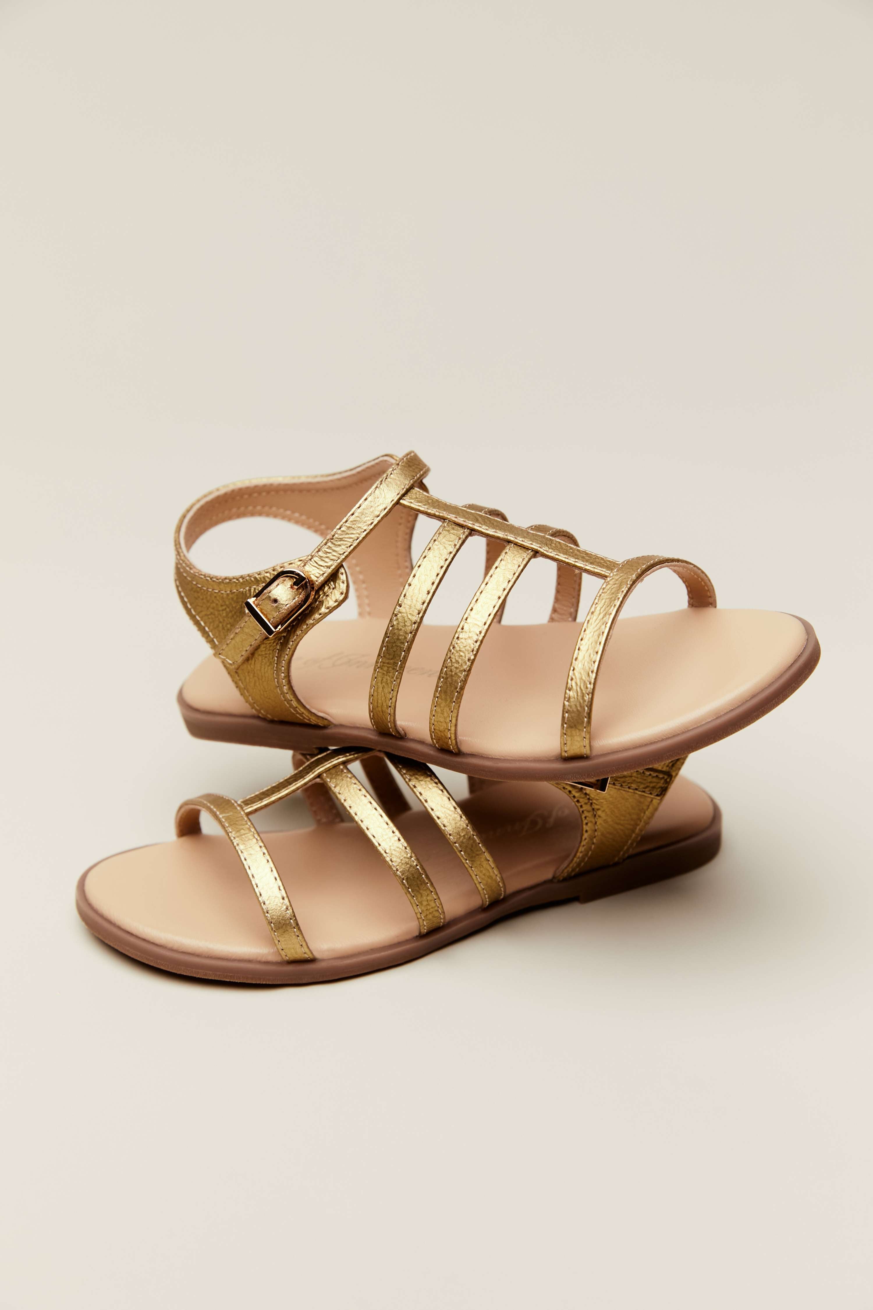 Effie Gold Sandals