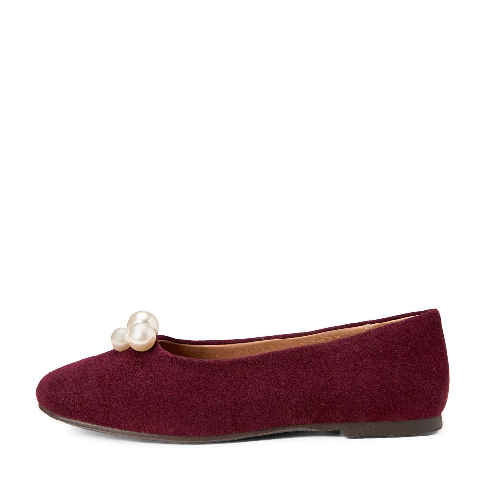 Tessa Burgundy Flats