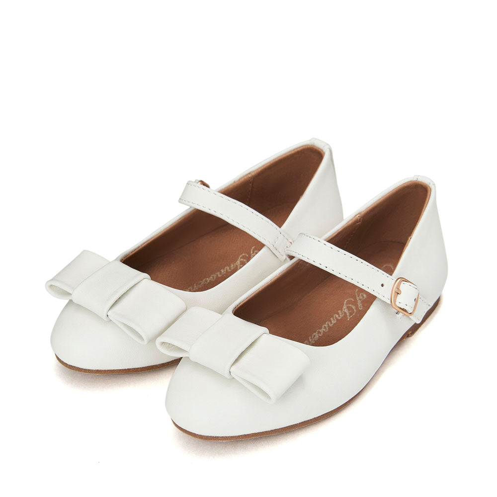 Ellen Leather White Shoes by Age of Innocence