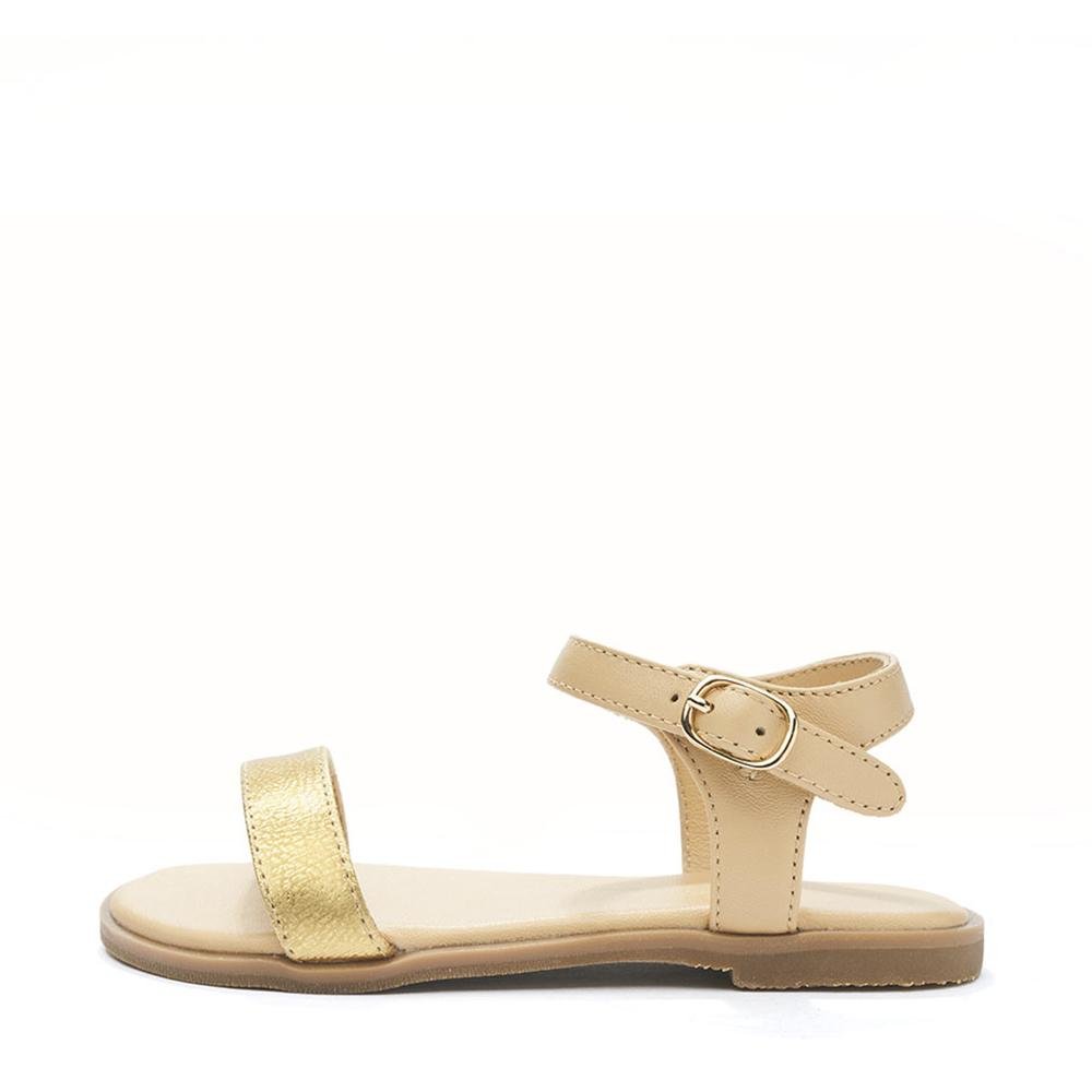 Lina Beige/Gold Sandals by Age of Innocence