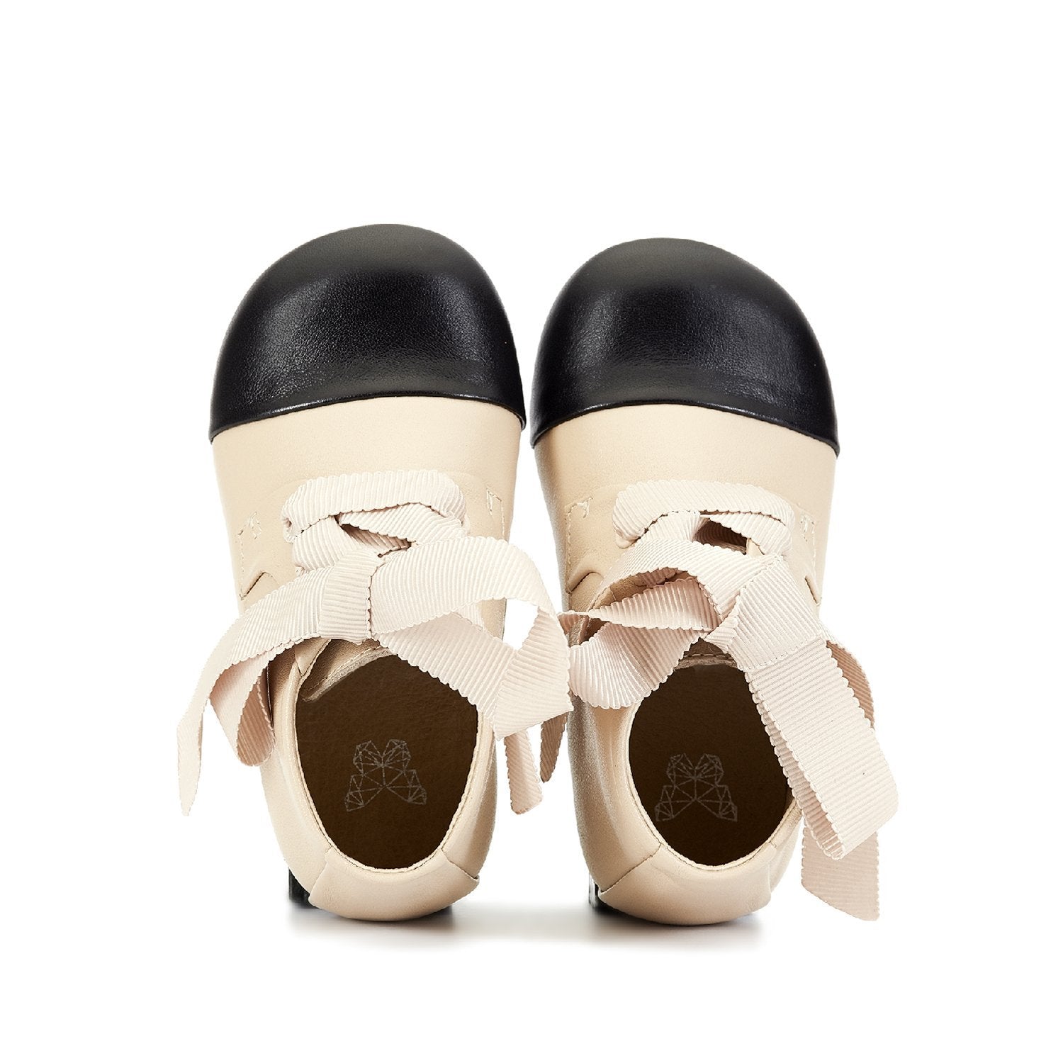 Jane Beige-Black Boots by Age of Innocence