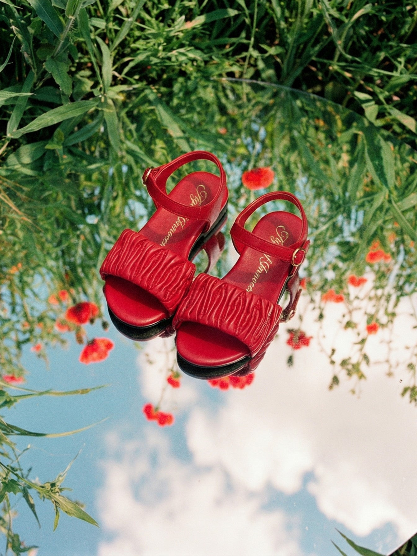 Tanya Red Sandals