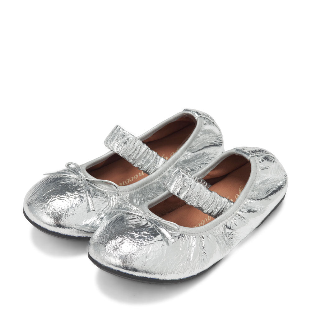 Sylvie Silver Flats