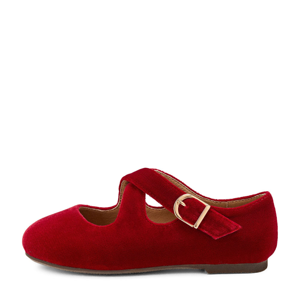 Demi Velvet Red Shoes Shoes Age of Innocence