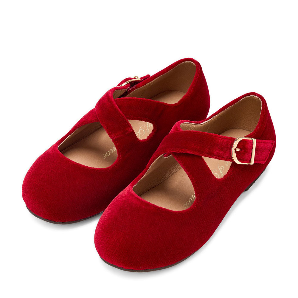Demi Velvet Red Shoes Shoes Age of Innocence