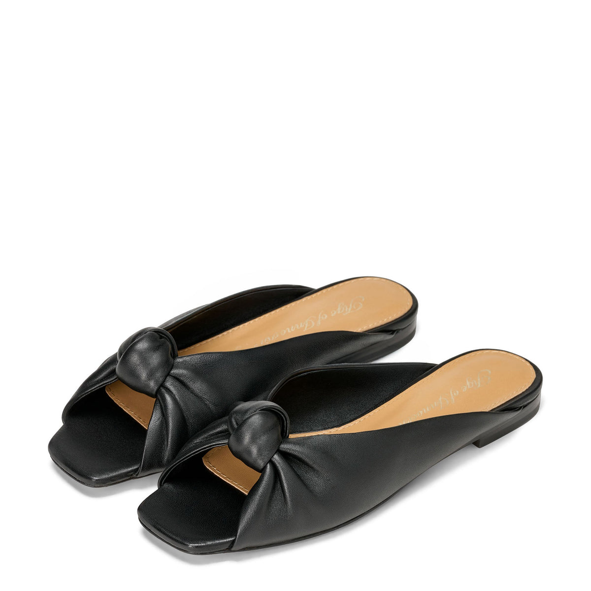 Solene Black Mules