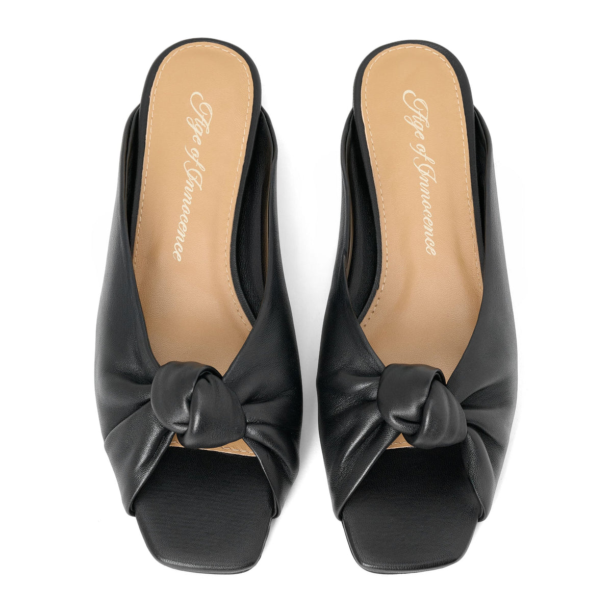 Solene Black Mules