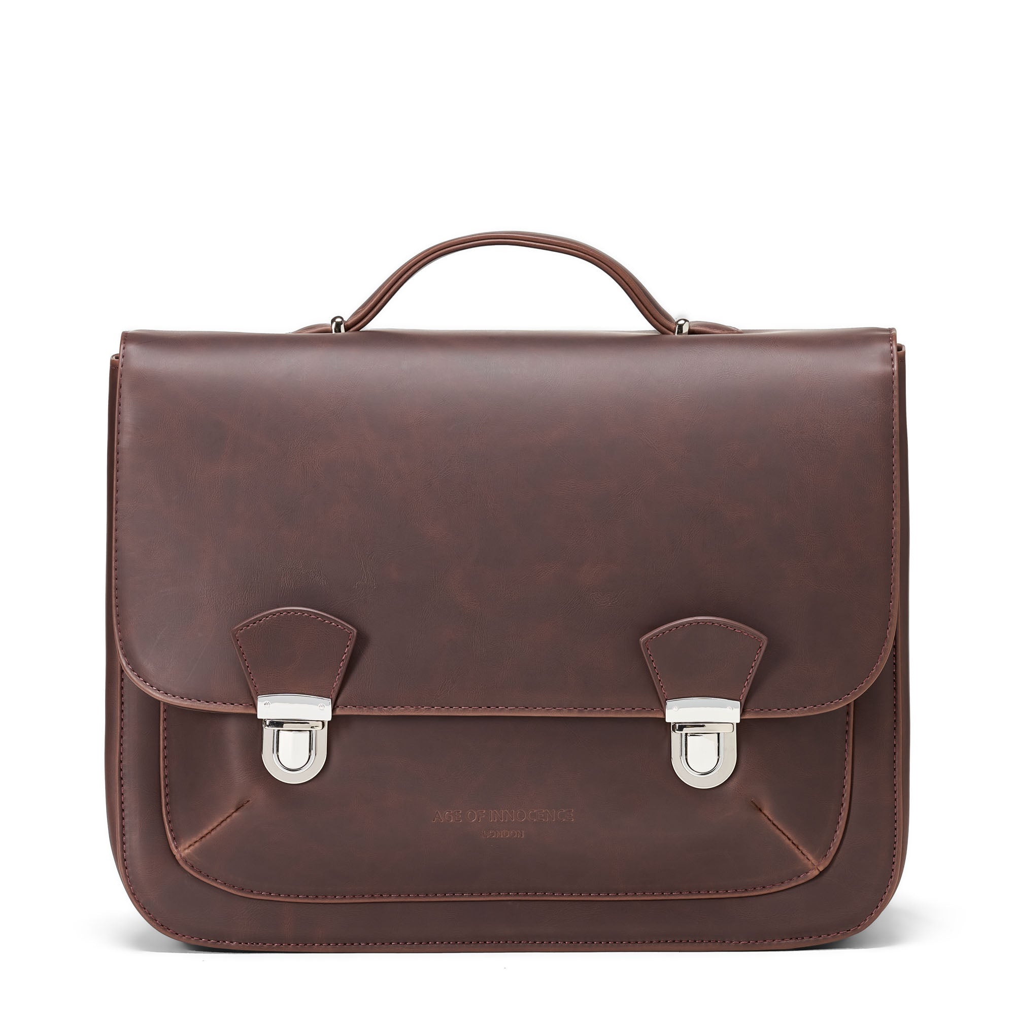 Boston PU Brown Schoolbag