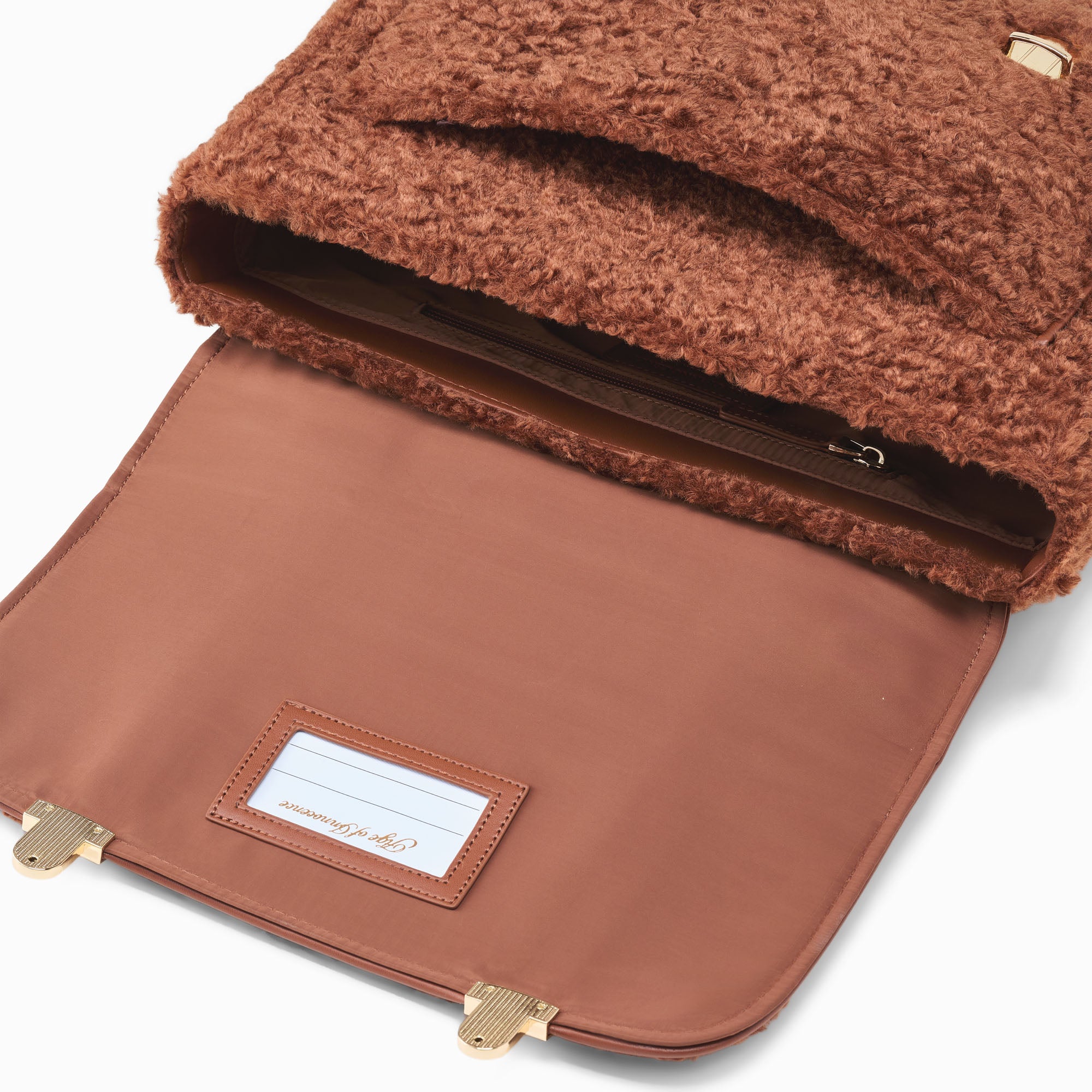 Boston Shearling Camel/Camel Schoolbag