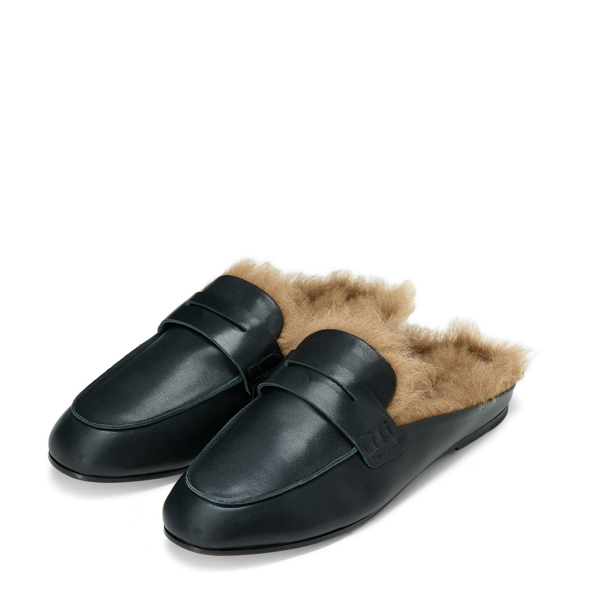 Farley 2.0 Winter Leather Black Mules