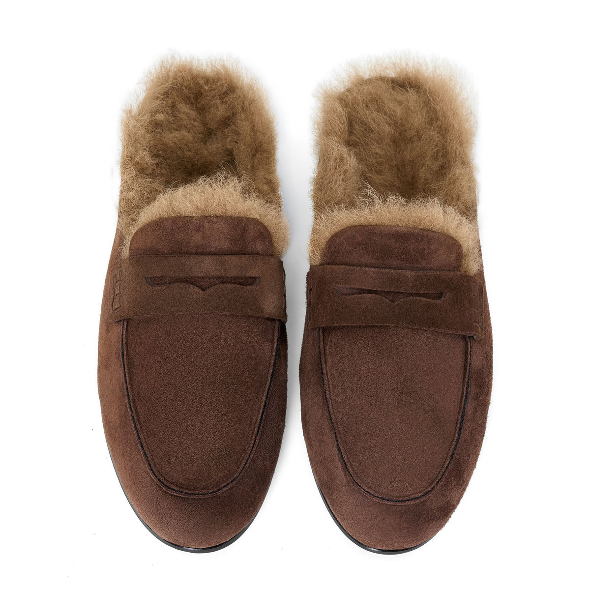 Farley 2.0 Winter Suede Chocolate Mules
