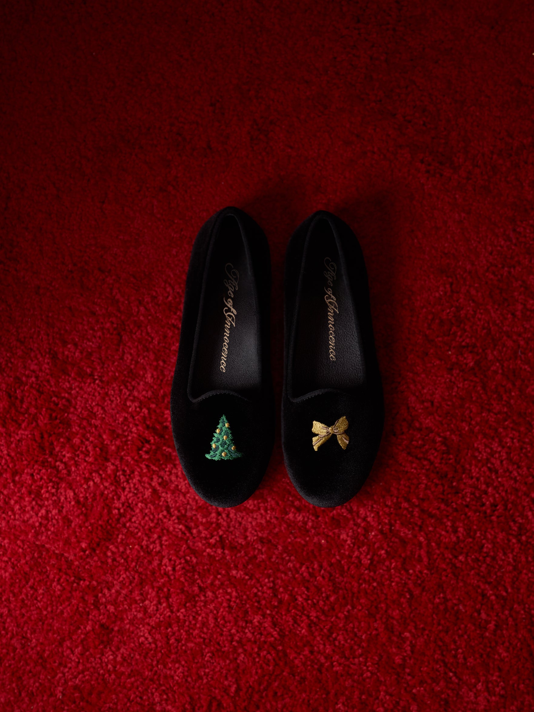 Santa Baby Black Loafers