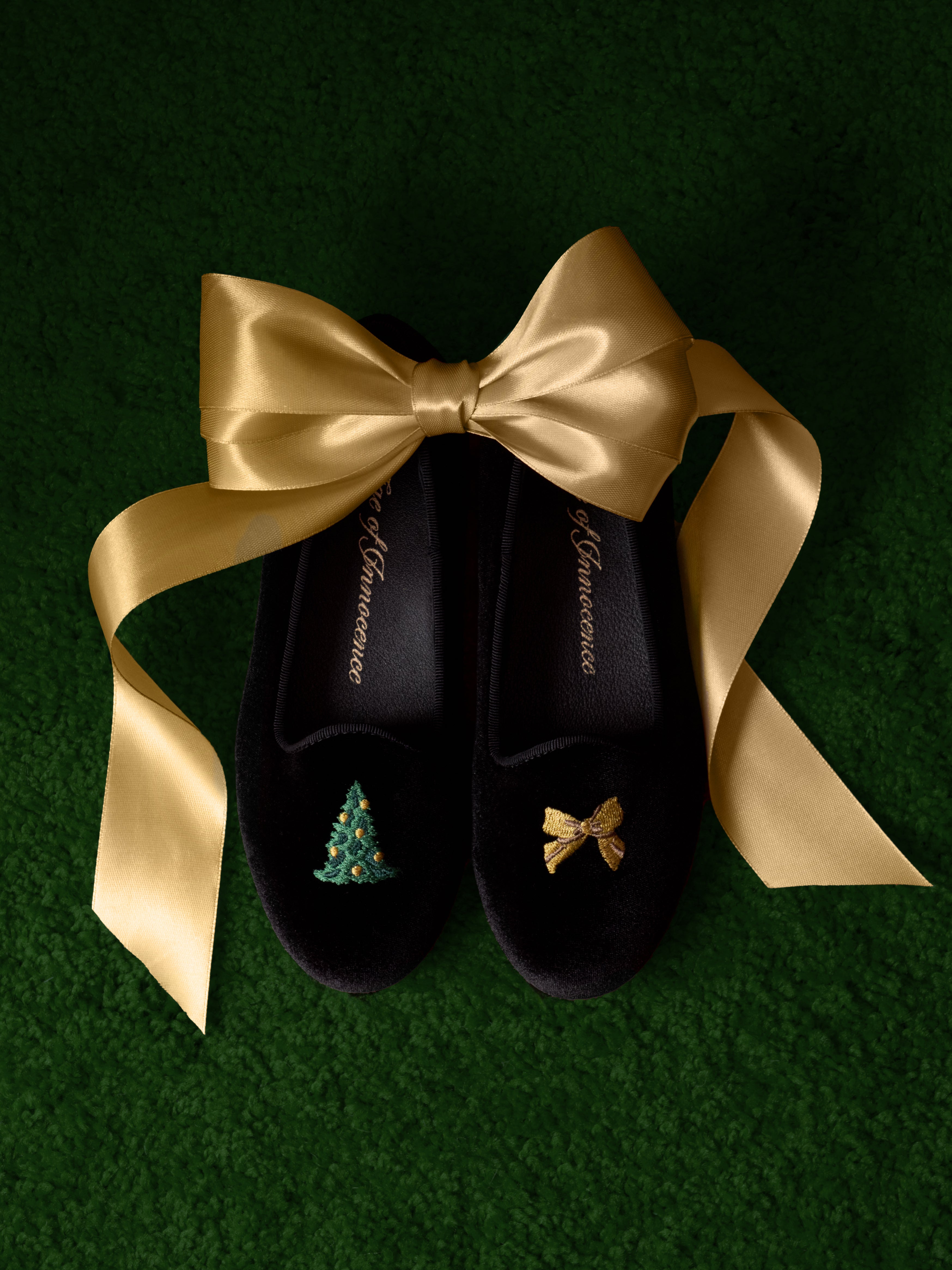 Santa Baby Black Loafers