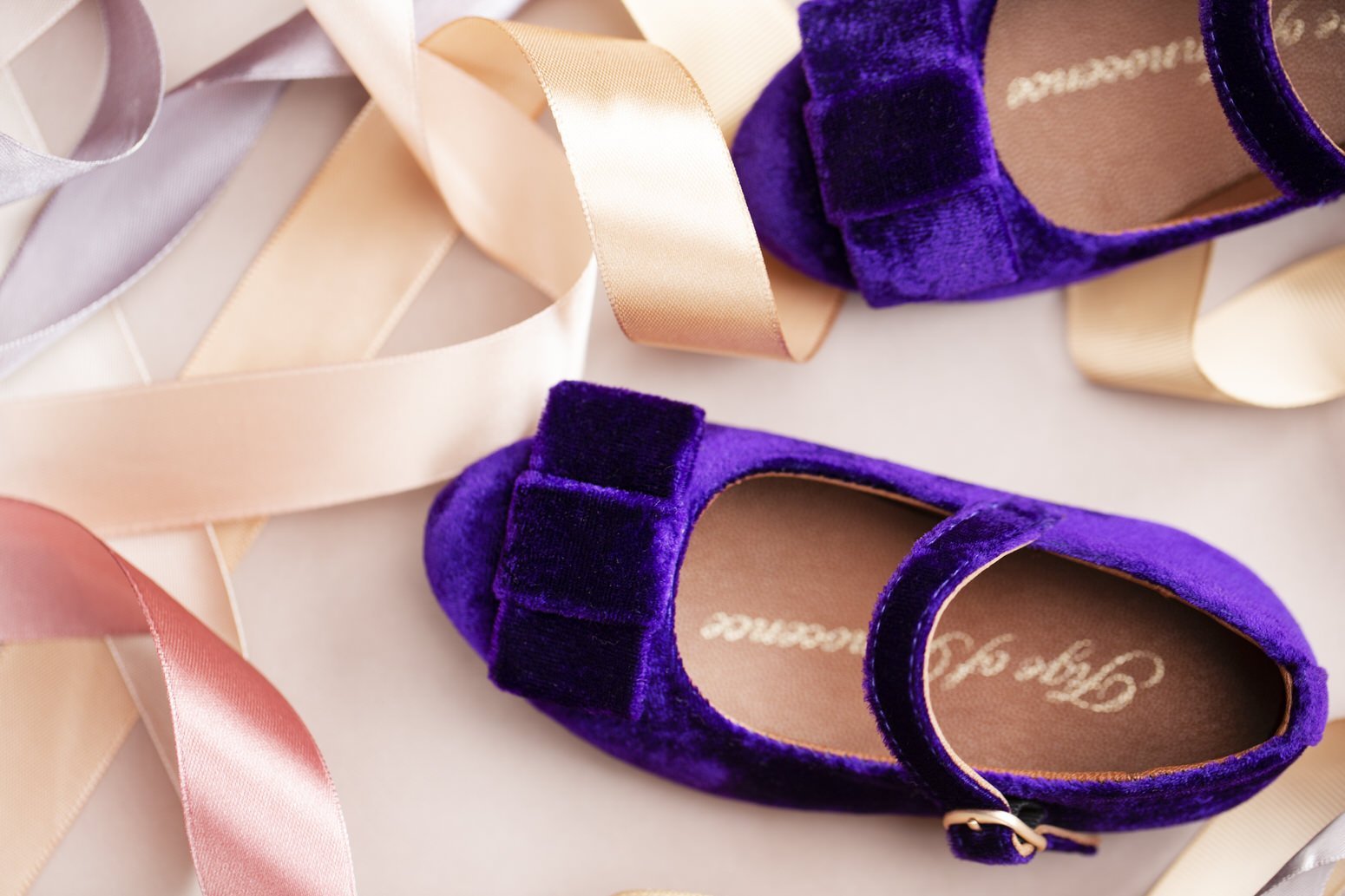 Ellen Velvet Violet Shoes by Age of Innocence