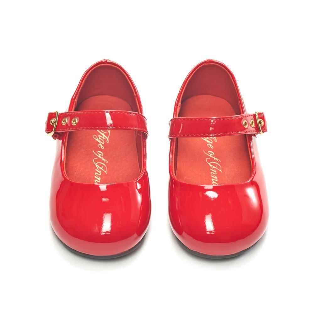 Eva PU Red Shoes by Age of Innocence