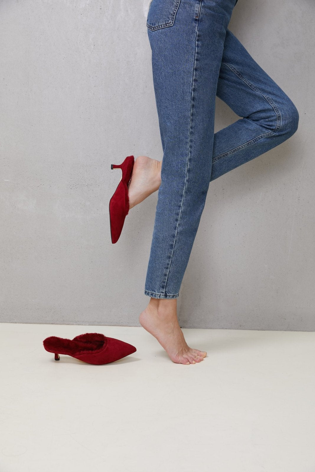 Brenda 2.0 Red Mules by Age of Innocence