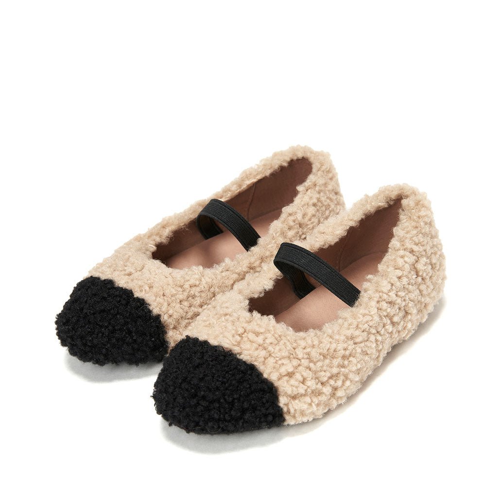 Celeste Beige/Black Shoes by Age of Innocence