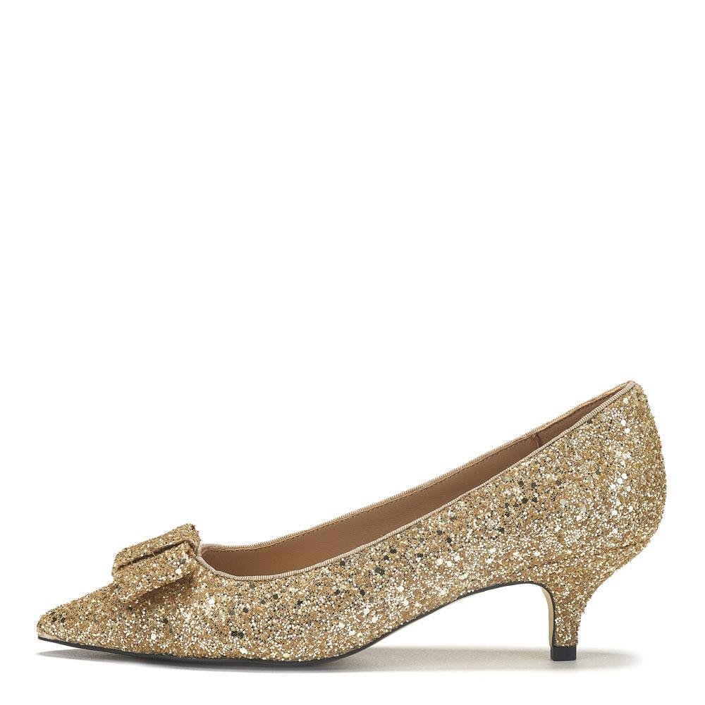 Jacqueline Glitter Gold Shoes by Age of Innocence