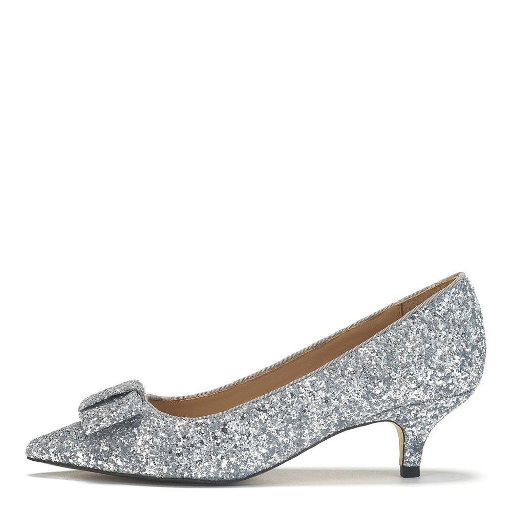 Jacqueline Glitter Silver Shoes by Age of Innocence