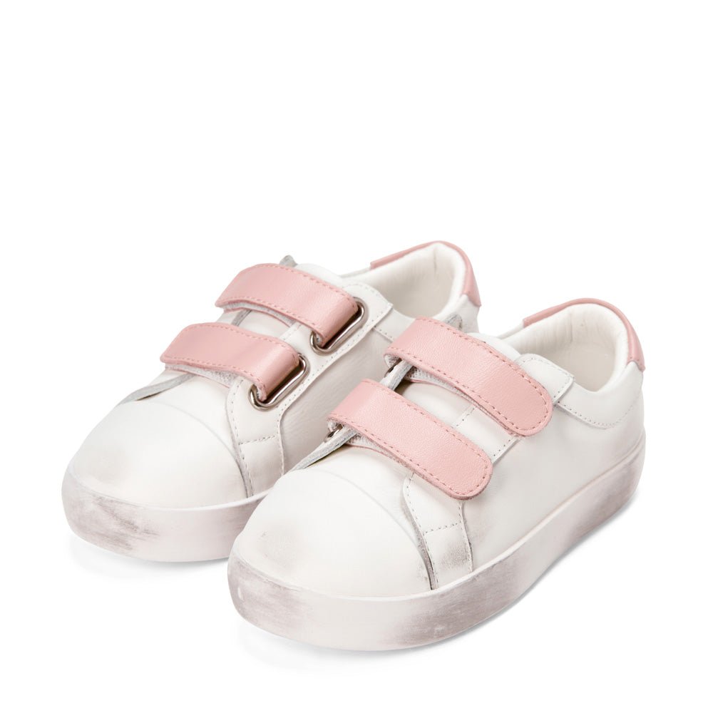 Maeve White/Pink Sneakers by Age of Innocence