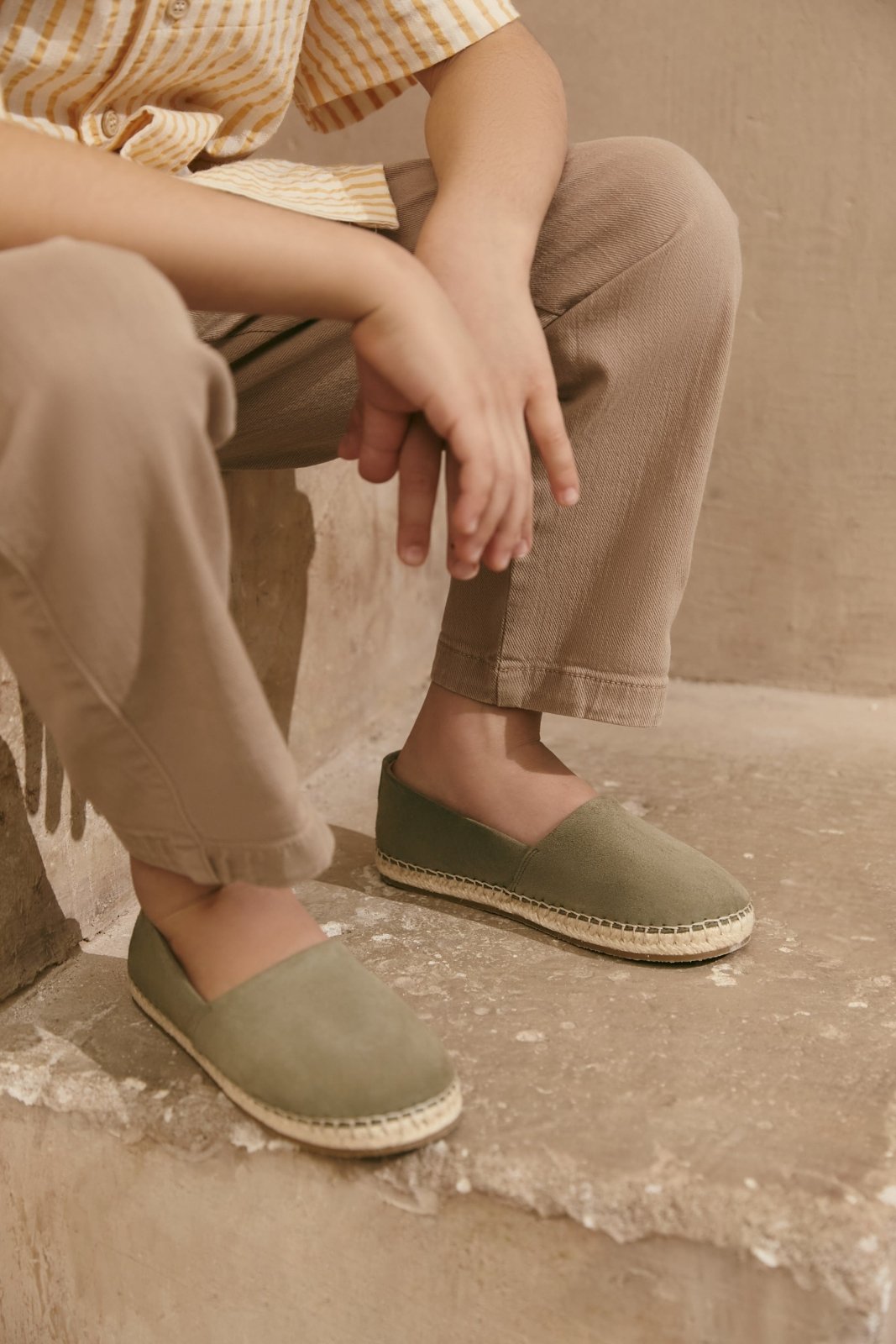 Marcus Suede Khaki Loafers by Age of Innocence