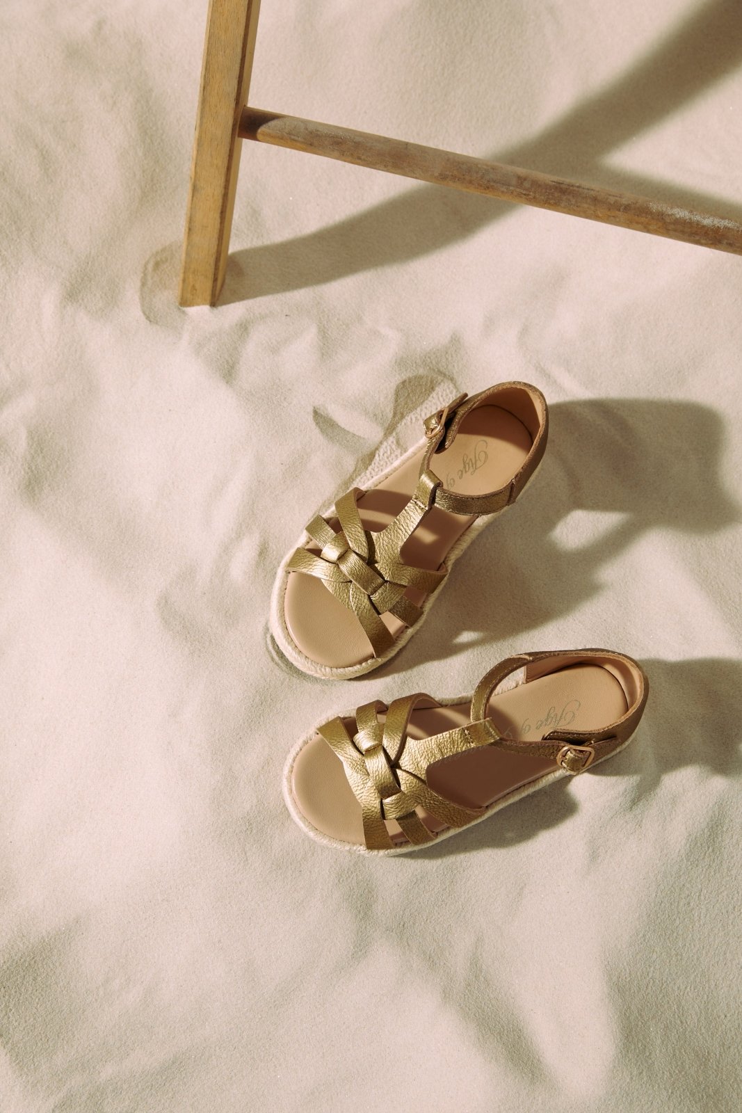 Patricia 2.0 Gold Sandals by Age of Innocence