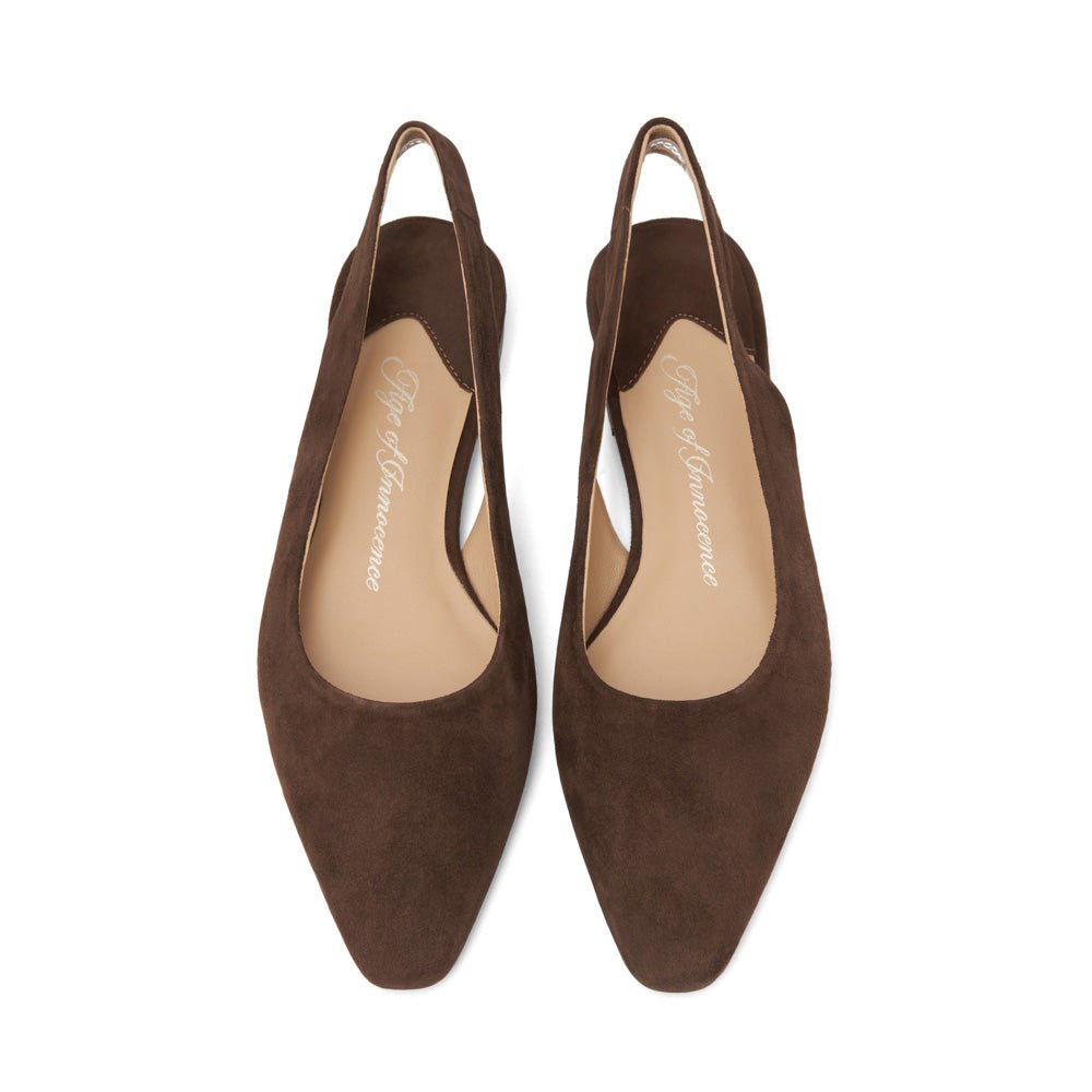 Remi Suede Chocolate Shoes by Age of Innocence