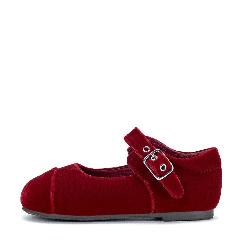 Jenny Velvet Red Shoes by Age of Innocence