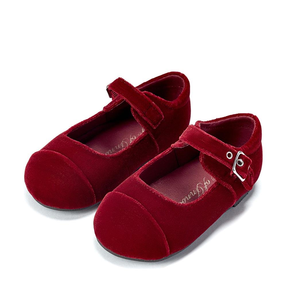 Jenny Velvet Red Shoes by Age of Innocence